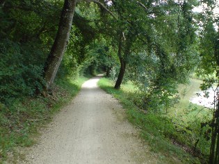 Altm&uuml;hltal-Radweg kurz hinter Dietfurt