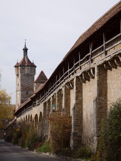 Stadtbefestigung in Rothenburg ob der Tauber, Altm&uuml;hltal-Radweg