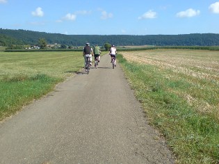 Altm&uuml;hltal-Radweg unweit von Walting