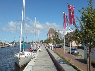 Radweg Berlin - Usedom: Im Stadthafen von Ueckerm&uuml;nde