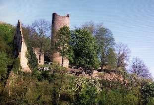 Scherenburg in Gem&uuml;nden, Main-Radweg