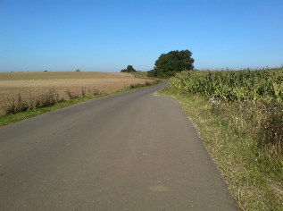 Unterwegs auf dem Ostsee-Radweg bei Neddesitz auf der Insel R&uuml;gen