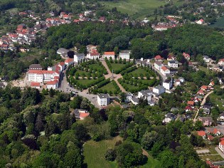 Blick auf den Circus in Putbus auf R&uuml;gen