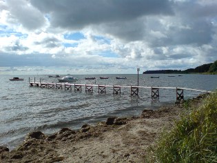 Blick auf die Stresower Bucht - Ostsee-Radweg auf der Insel R&uuml;gen