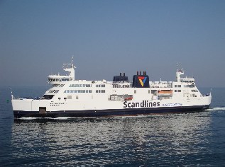 Scandlines-F&auml;hre, Ostseek&uuml;sten-Radweg