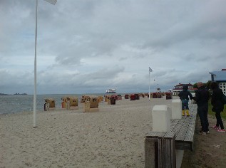 Am Strand von Laboe, Ostseek&uuml;sten-Radweg