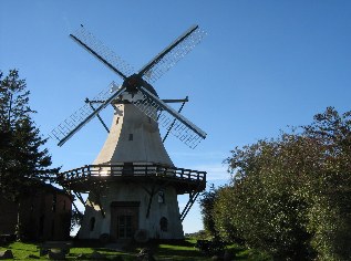Windm&uuml;hle Fortuna in Unewatt, Ostseek&uuml;sten-Radweg
